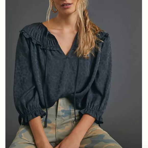 Anthropologie Current Air Southwark Blouse - Picture 2 of 8